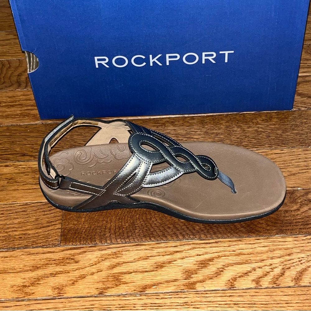 Rockport Cobb Hill “Ramona” Slingback Leather Sandals Women’s Size 8.5 Wide READ - Picture 3 of 7